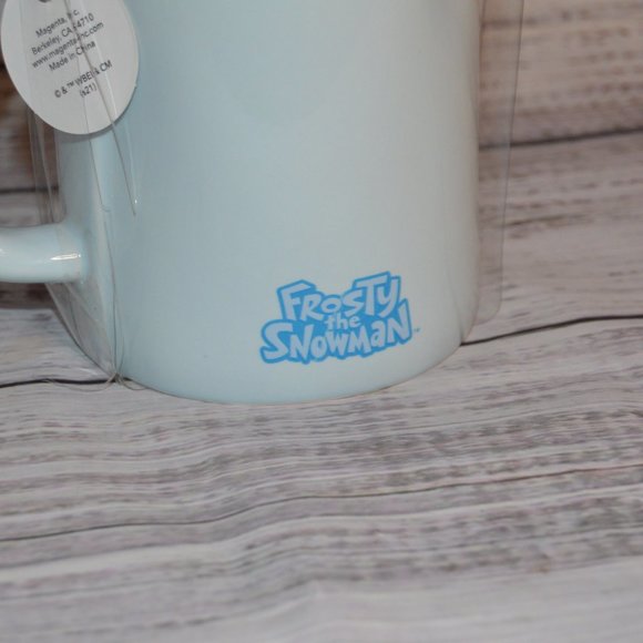 *Final Sale* Rae Dunn Frosty The Snowman Mug with Top Hat Topper Lid NEW - Picture 5 of 8